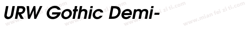 URW Gothic Demi字体转换